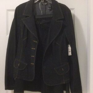 Ladies Blue Jean Suit- Please read the description on size.